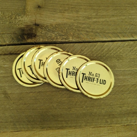 Vintage 1930s Thrif-T-Lids No. 63 For Home Canning / Ephemera - Picture 7 of 10